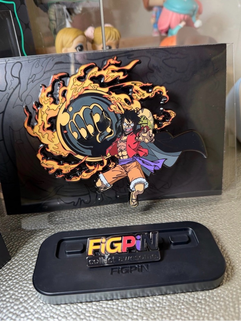 FiGPIN XL One Piece: Monkey D. Luffy Gear 3 Form GITD X79 with LOGO PIN LE 1000